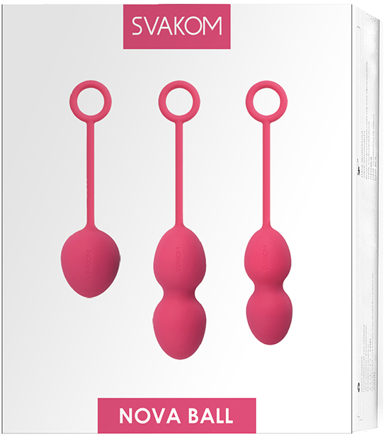 Изображение Svakom, США Вагинальные шарики Nova Plum Red со смещенным центром тяжести