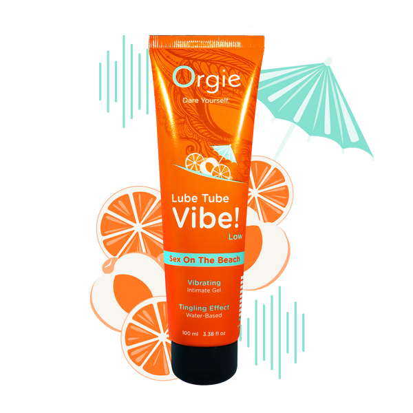 Фото Orgie, Португалия Гель с эффектом вибрации Orgie Lube Tube Vibe Low Sex On The Beach, 100 мл
