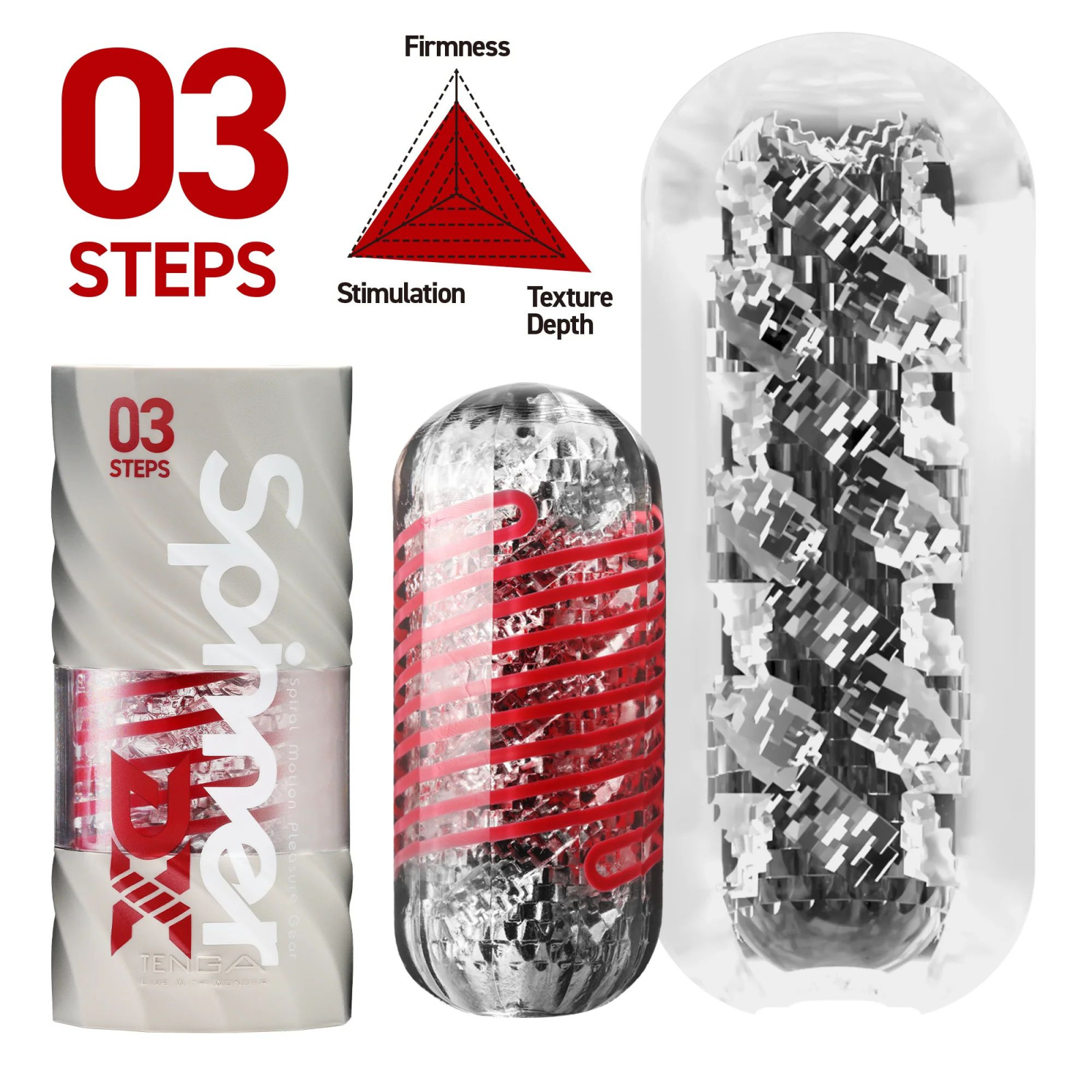 Фото Tenga, Япония Мастурбатор Tenga Spinner DX 03 STEPS
