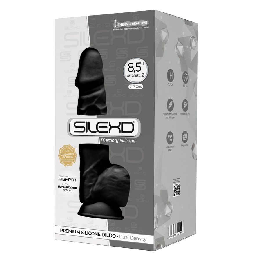 Изображение Silexd, Испания Фаллоимитатор SILEXD Model 2, черный, 21,7 см