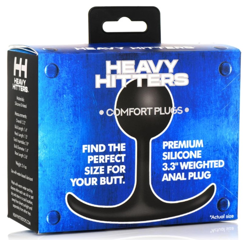 Heavy Hitters - анальная пробка с утяжелением S, 8.4х3.6 см — купить в Минске Фото Heavy Hitters - анальная пробка с утяжелением S, 8.4х3.6 см