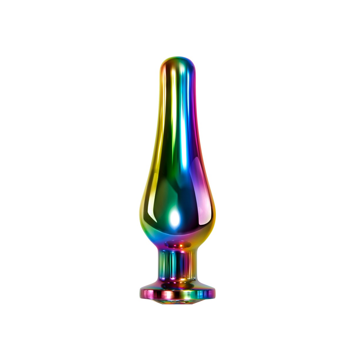 Фото  RAINBOW METAL PLUG MEDIUM Радужная анальная пробка средняя