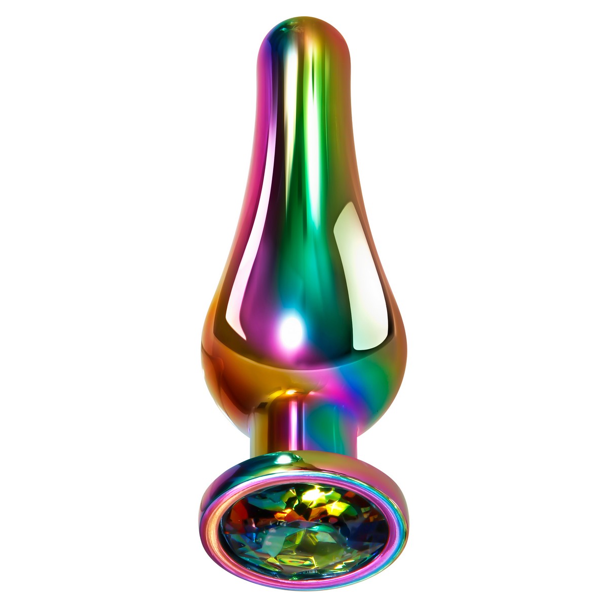 Фото  RAINBOW METAL PLUG MEDIUM Радужная анальная пробка средняя