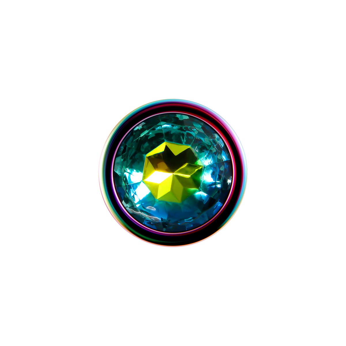 Фото  RAINBOW METAL PLUG MEDIUM Радужная анальная пробка средняя