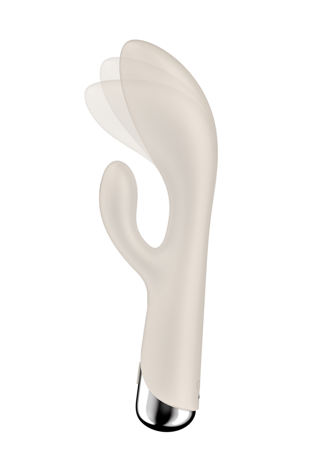 Изображение  Вибратор-кролик с ротацией Satisfyer Spinning Rabbit 1, силикон, бежевый, 20,5 см