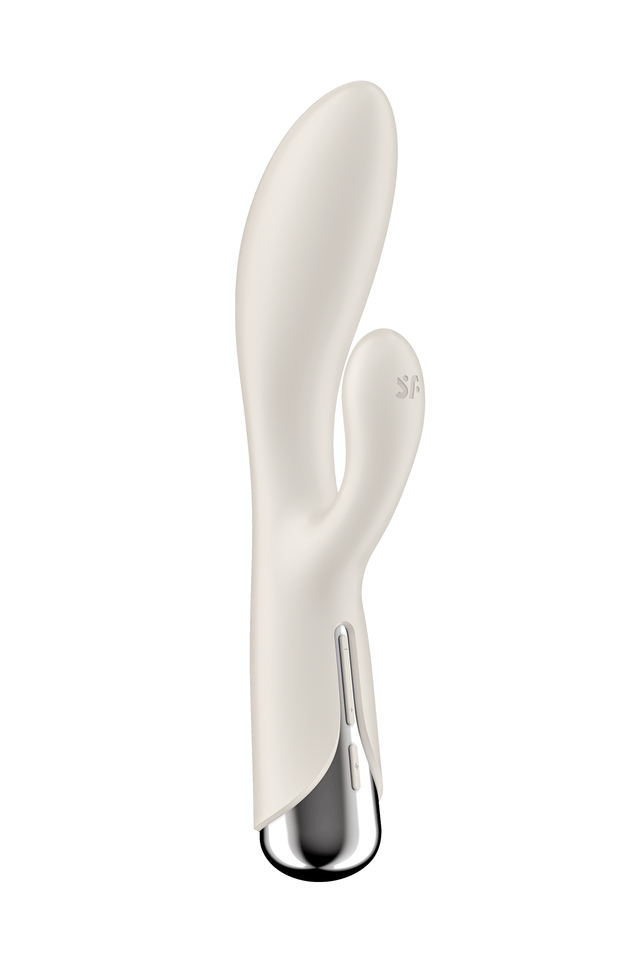 Изображение  Вибратор-кролик с ротацией Satisfyer Spinning Rabbit 1, силикон, бежевый, 20,5 см