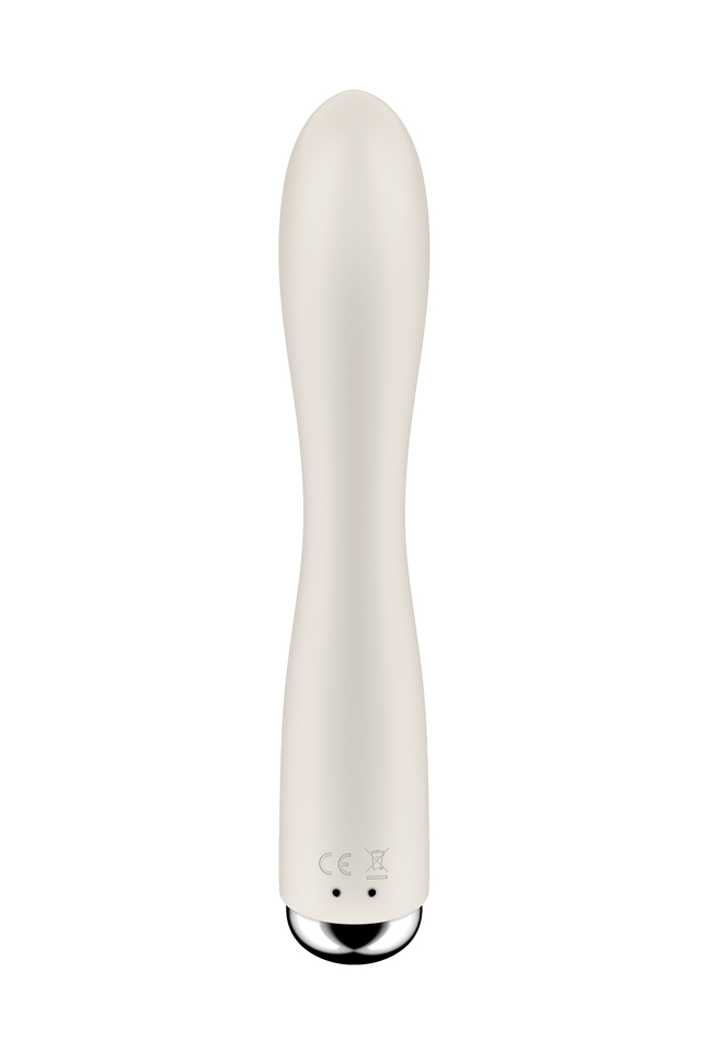 Изображение  Вибратор-кролик с ротацией Satisfyer Spinning Rabbit 1, силикон, бежевый, 20,5 см