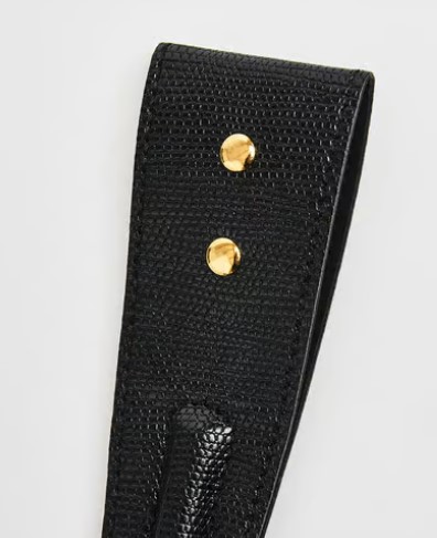 Шлепалка Hunkemoller Black Private из искусственной кожи