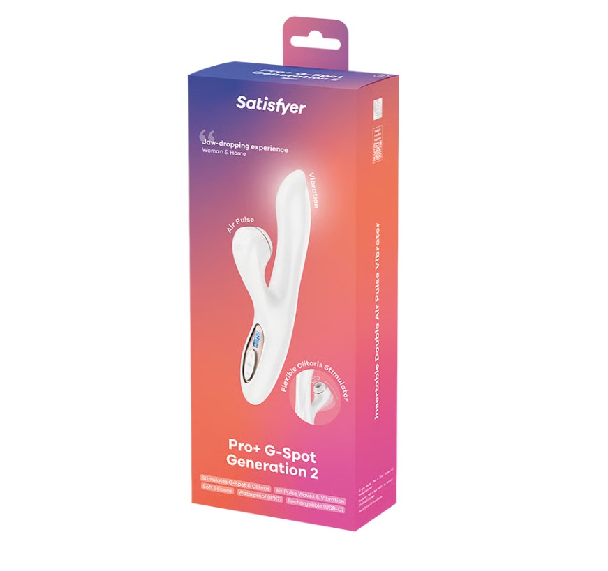 Satisfyer, Германия Вибратор с вакуумно-волновым стимулятором клитора Satisfyer Pro+ G-Spot Generation 2
