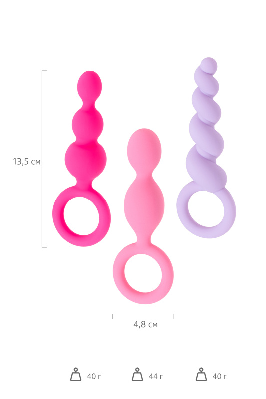 Изображение Satisfyer, Германия Набор анальных плагов Satisfyer, силикон,ассорти