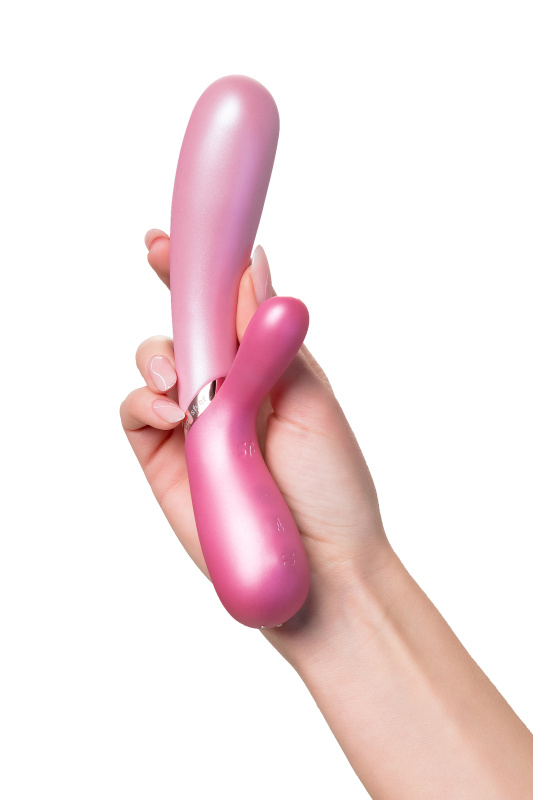 Фото Satisfyer, Германия Вибратор Satisfyer Hot Lover Connect App с клиторальным стимулятором, розовый, 20,4 см