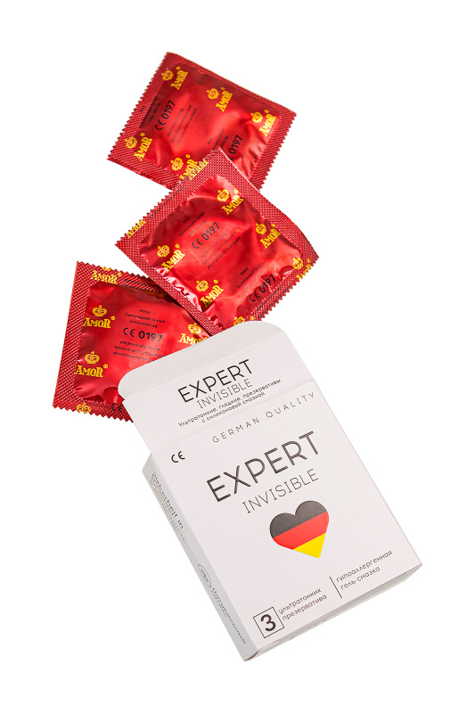 Презервативы EXPERT Invisible Germany 3 шт. (ультратонкие) — купить в Минске Изображение Презервативы EXPERT Invisible Germany 3 шт. (ультратонкие)