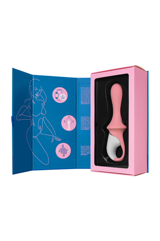 Фото Satisfyer, Германия Надувной вибратор Satisfyer Air Pump Booty 5+ Connect App, силикон, розовый, 15 см