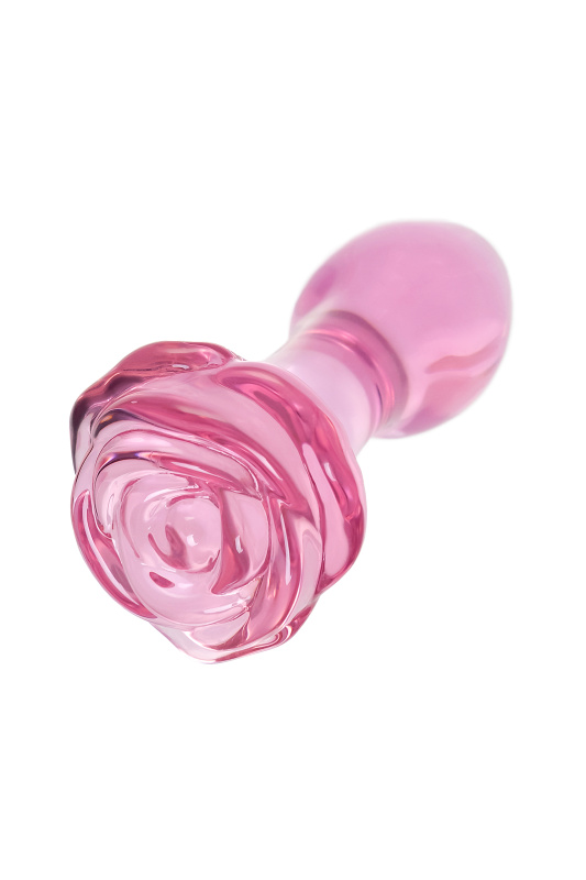 Фото Sexus Glass Анальная втулка Sexus Glass, стекло, розовая, 12,6 см