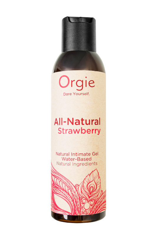 Orgie, Португалия Интимный гель Orgie ALL - NATURAL STRAWBERRY на водной основе, 150 мл — купить в Минске Изображение Orgie, Португалия Интимный гель Orgie ALL - NATURAL STRAWBERRY на водной основе, 150 мл