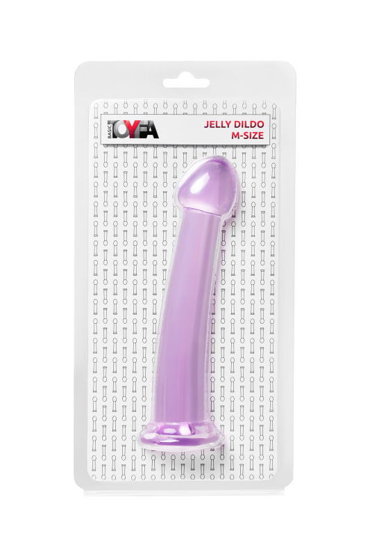 TOYFA Basic Нереалистичный фаллоимитатор TOYFA Basic Jelly Dildo M, TPE, фиолетовый, 18 см — купить в Минске Изображение TOYFA Basic Нереалистичный фаллоимитатор TOYFA Basic Jelly Dildo M, TPE, фиолетовый, 18 см