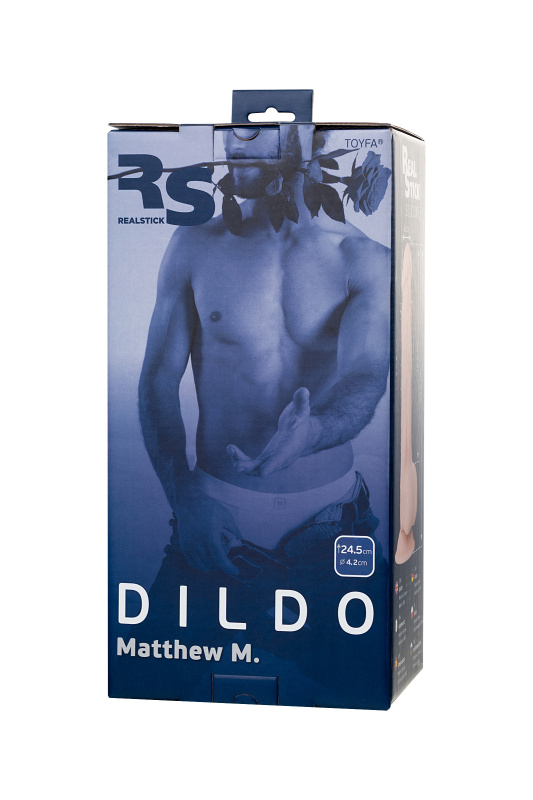 Изображение  Фаллоимитатор RS Silicone Matthew M, сайлекспан , телесный, 24,5 см