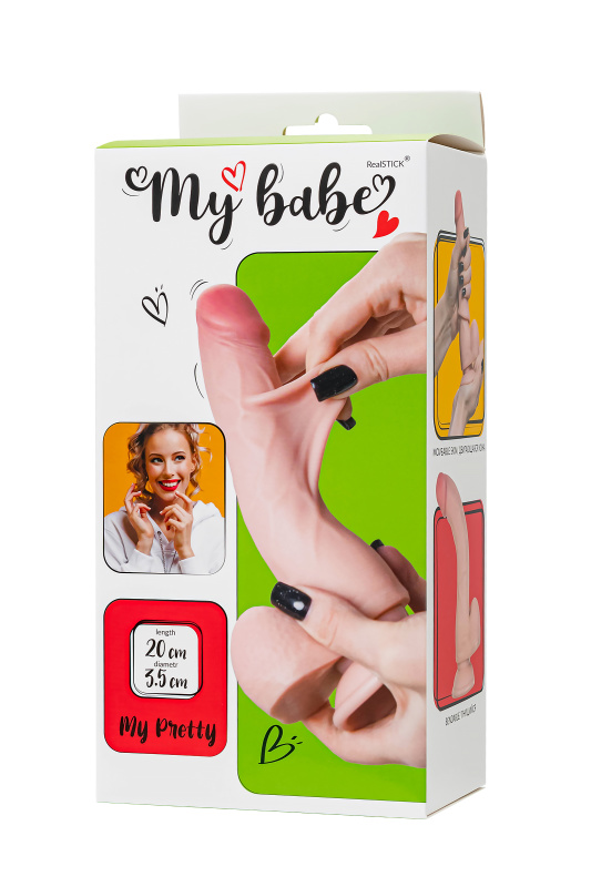 Реалистичный фаллоимитатор My Babe by RealStick My Pretty, TPE, телесный, 20 см — купить в Минске Изображение Реалистичный фаллоимитатор My Babe by RealStick My Pretty, TPE, телесный, 20 см