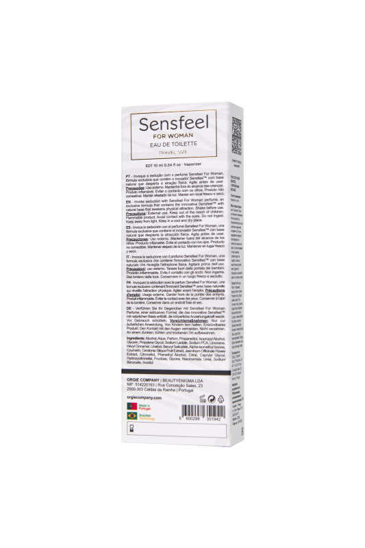 Изображение Orgie, Португалия Туалетная вода с феромонами Orgie SENSFEEL, для женщин, 10 мл