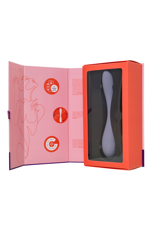 Фото Satisfyer, Германия Стимулятор точки G с фиксацией формы Satisfyer G-Spot Flex 5 Connect App, сиреневый, 19,6 см