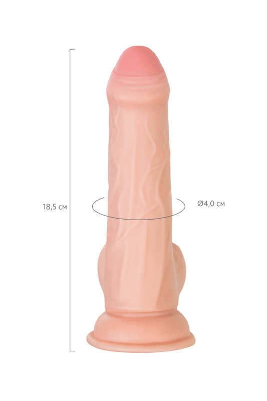 Фото RealStick Elite by TOYFA Реалистичный фаллоимитатор My Babe by RealStick My Treasure, TPE, телесный, 18,5 см