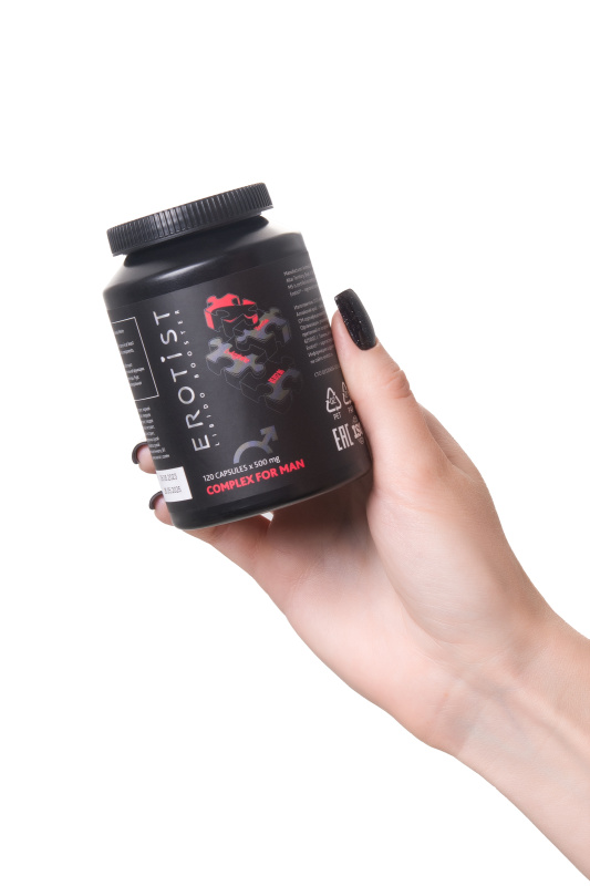 Изображение Erotist Капсулы Erotist COMPLEX FOR MAN, для улучшения эректильной функции, 120капсул