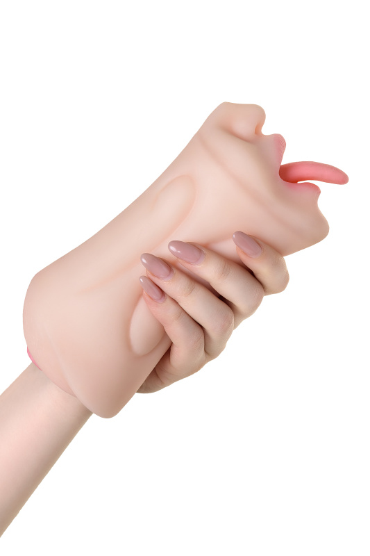 Мастурбатор реалистичный двусторонний, рот и вагина, TPE, телесный,19 см (в пакете) — купить в Минске Фото Мастурбатор реалистичный двусторонний, рот и вагина, TPE, телесный,19 см (в пакете)
