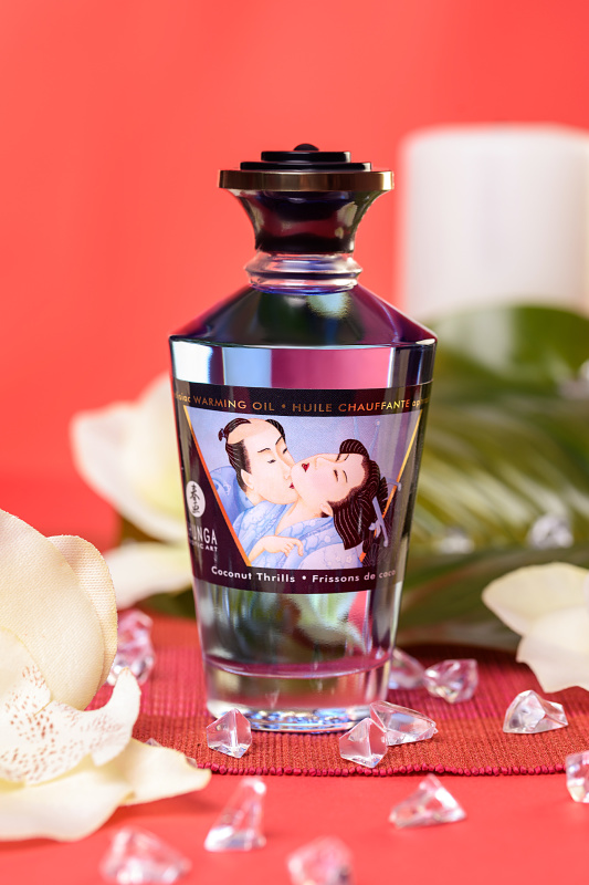 Фото Shunga, Канада Масло массажное для тела Shunga «Кокосовое волнение» (Coconut Thrills), разогревающее, 100 мл.