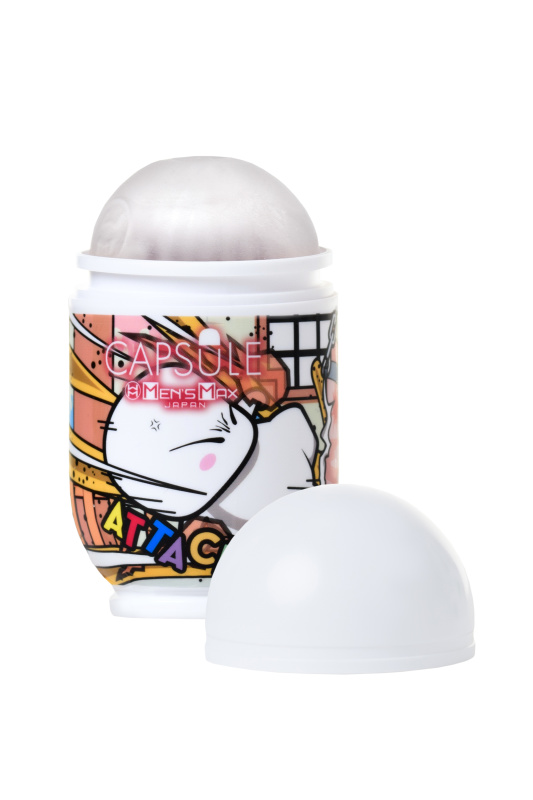 Фото MensMax Мастурбатор нереалистичный MensMax CAPSULE Attack, TPE, прозрачный, 9 см