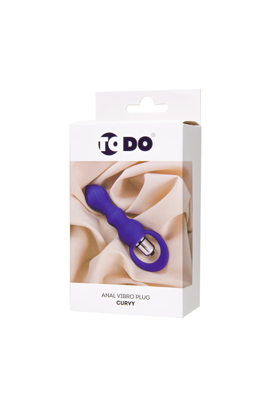 Изображение ToDo by Toyfa Анальная втулка ToDo by Toyfa Curvy, силикон, фиолетовый, 14 см, Ø 3,2 см