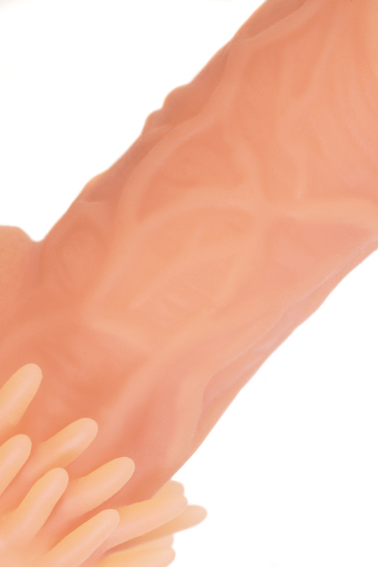 Изображение KOKOS Насадка реалистичная KOKOS NUDE SLEEVE с дополнительной стимуляцией, TPE, телесная, 14 см