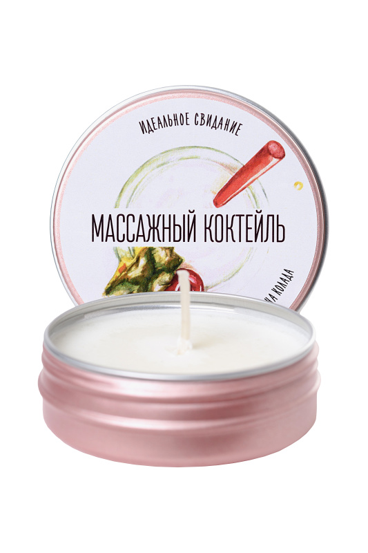 Фото YOVEE Массажная свеча Yovee «Массажный коктейль», Пина колада, 30 мл