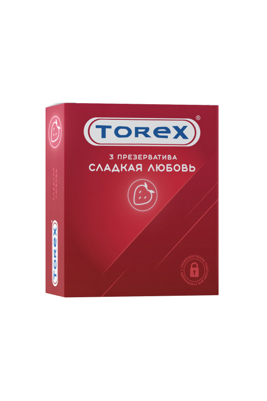 Фото Torex Презервативы Torex, «Сладкая любовь», латекс, 19 см, 5,5 см, 3 шт.
