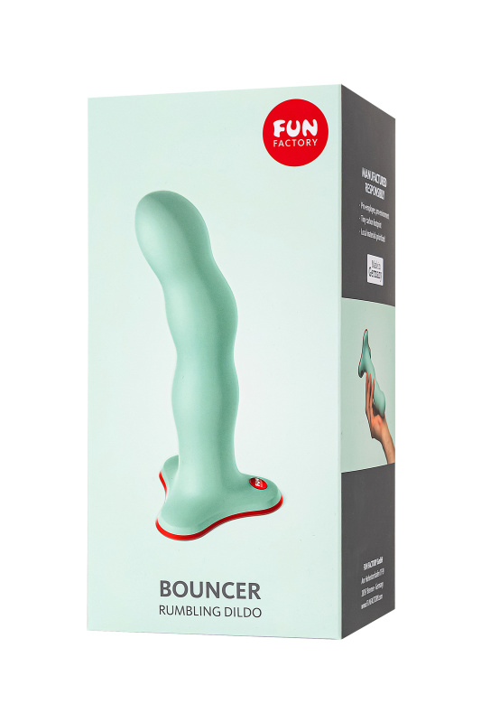 Изображение Fun Factory, Германия Фаллоимитатор Fun Factory STUBS BOUNCER, силикон, зелёный, 18,5 см