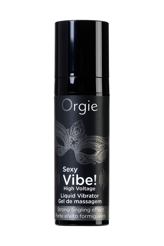 Фото Orgie, Португалия Жидкий вибратор ORGIE Sexy Vibe High Voltage с усиленным эффектом вибрации, 15 мл