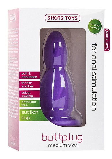 Фото Shotsmedia, Голландия Анальная втулка Medium Buttplug фиолетовая