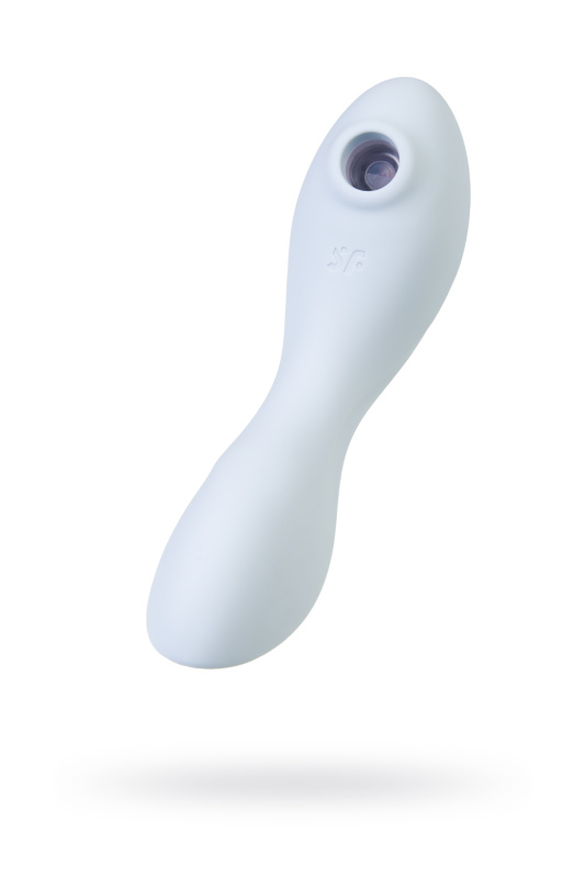 Фото Satisfyer, Германия Вакуумный стимулятор клитора Satisfyer Curvy Trinity 5+, голубой