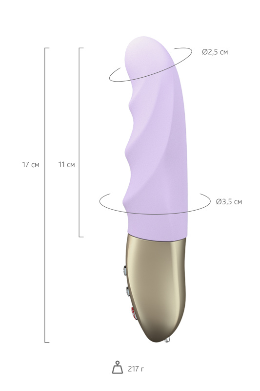 Фото Fun Factory, Германия Пульсатор-мини Fun Factory STRONIC PETITE, силикон, фиолетовый, 17 см
