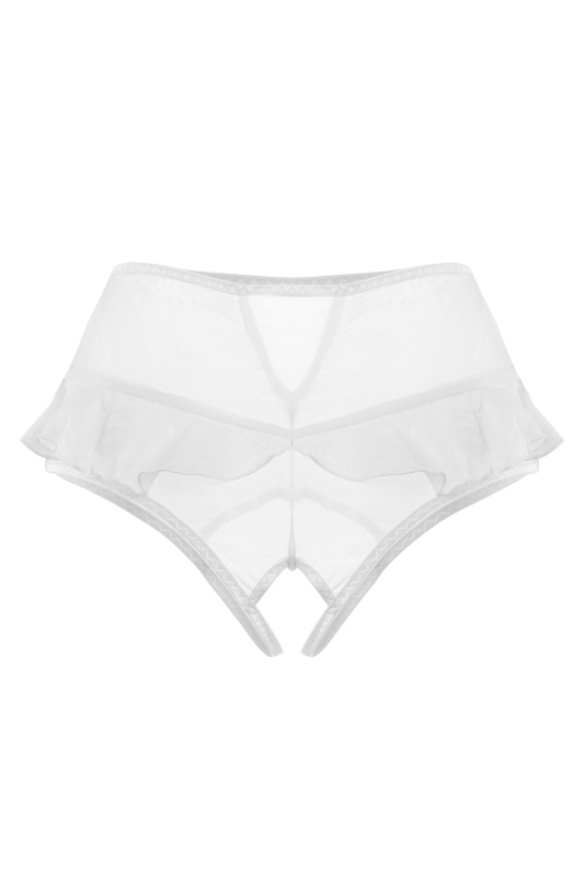 Изображение Erolanta Lingerie Эротические трусики с высокой посадкой Erolanta Lana, белый (54-56)
