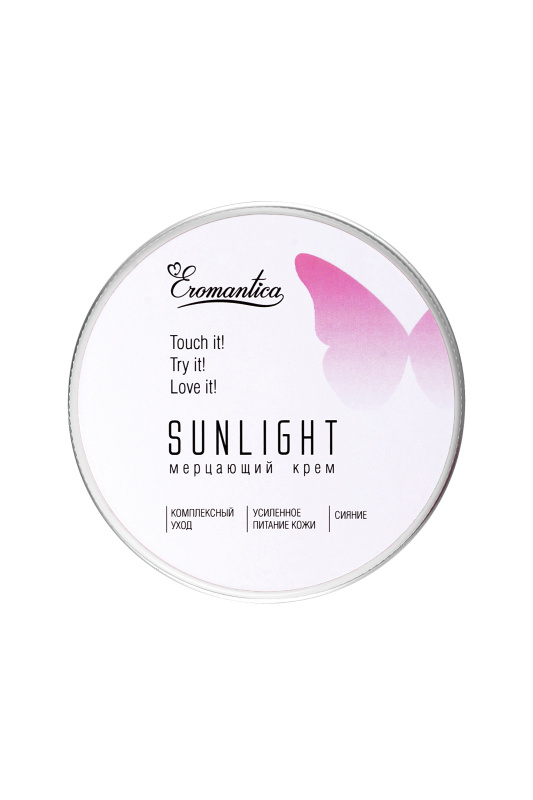 Изображение  Мерцающий крем с феромонами Eromantica «Sunlight» с ароматом манго и орхидеи (золото), 60 мл
