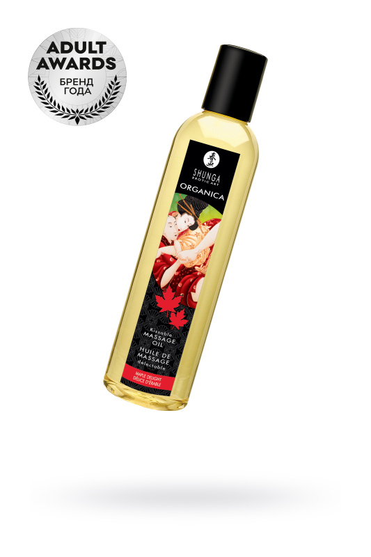 Shunga, Канада Масло массажное Shunga Organica «Кленовое наслаждение» (Maple Delight), 240 мл — купить в Минске Изображение Shunga, Канада Масло массажное Shunga Organica «Кленовое наслаждение» (Maple Delight), 240 мл