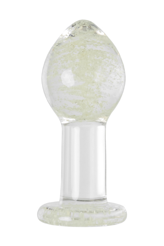 Фото Sexus Glass Анальная втулка Sexus Glass светящаяся в темноте, стекло, прозрачная, 6,5 см
