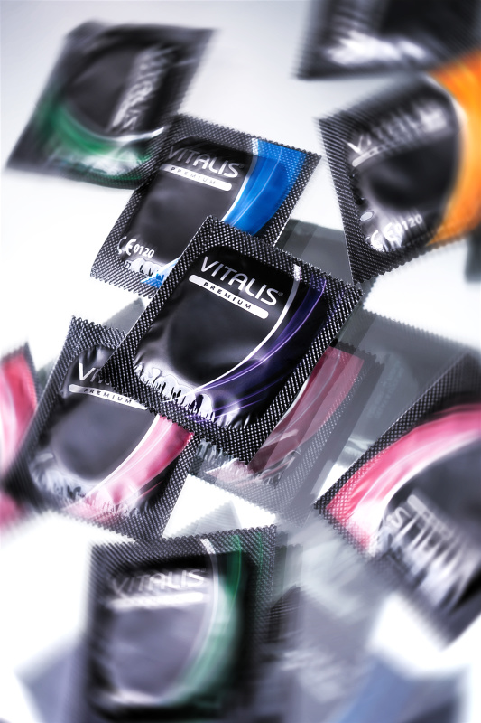 Фото  Презервативы Vitalis, premium, микс, 18 см, 5,3 см, 15 шт.