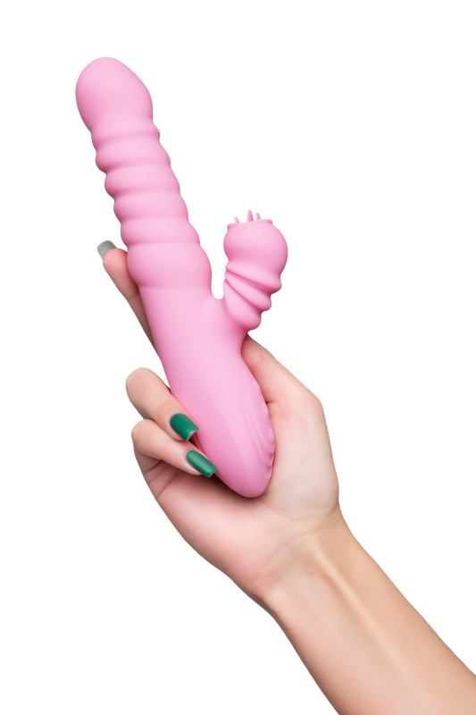 Изображение JOS Вибратор JOS Lixy, с функцией Up&Down, силикон, розовый, 23 см