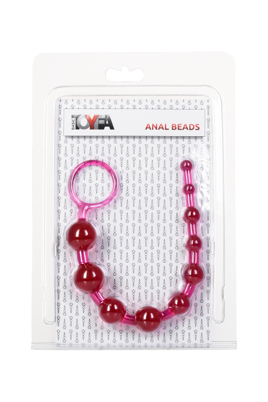 TOYFA Basic Анальная цепочка TOYFA Basic, PVC, розовый, 30 см — купить в Минске Фото TOYFA Basic Анальная цепочка TOYFA Basic, PVC, розовый, 30 см