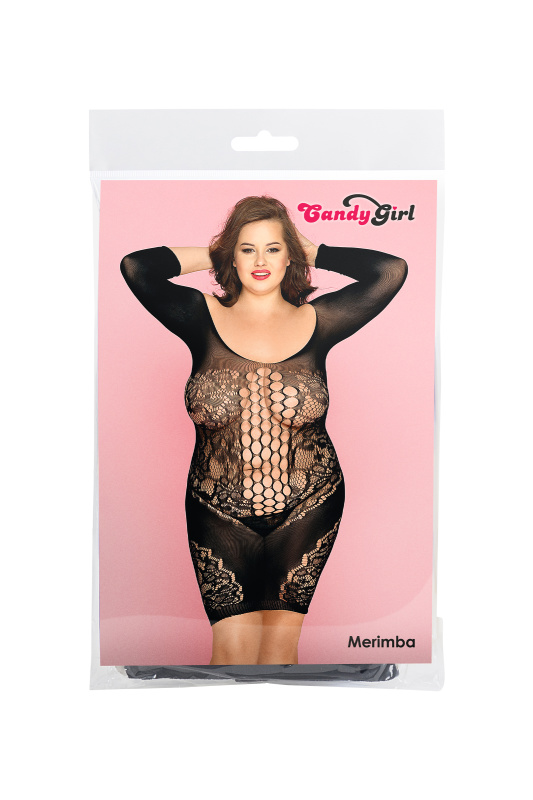 Candy Girl, Гонконг Платье-сетка и стринги Candy Girl Merimba, нейлон, черный, 2XL — купить в Минске Фото Candy Girl, Гонконг Платье-сетка и стринги Candy Girl Merimba, нейлон, черный, 2XL