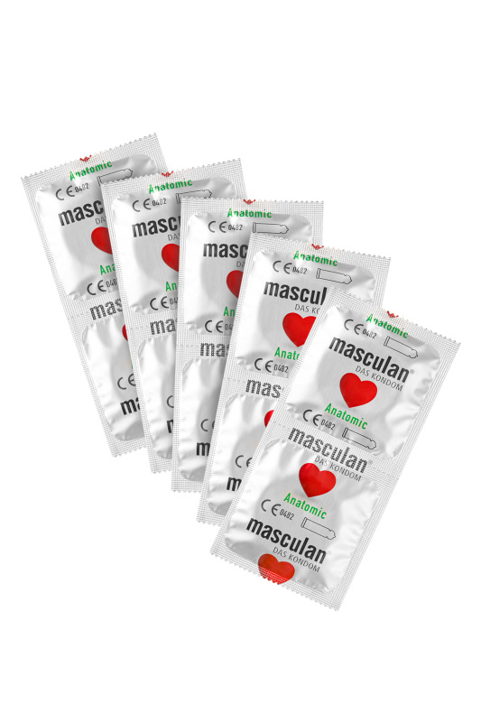Фото Masculan Презервативы Masculan, Anatomic №10, анатомической формы, 5,3 см, 18,5 см, 10 шт