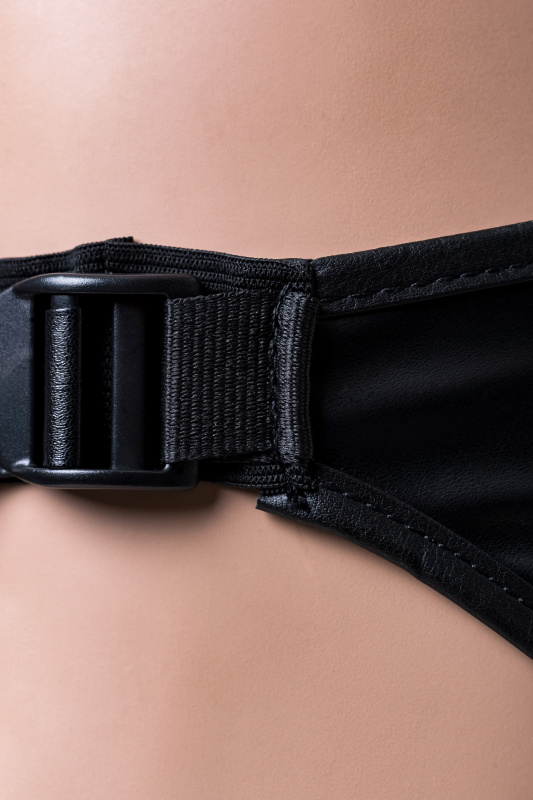 Фото RealStick Strap-On by TOYFA Трусики для страпона RealStick Strap-On Domino, PU кожа, чёрные