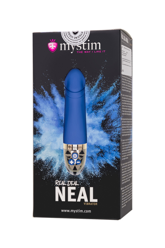 Изображение MYSTIM Вибратор Mystim Real Deal Neal силикон,синий, 16,5 см
