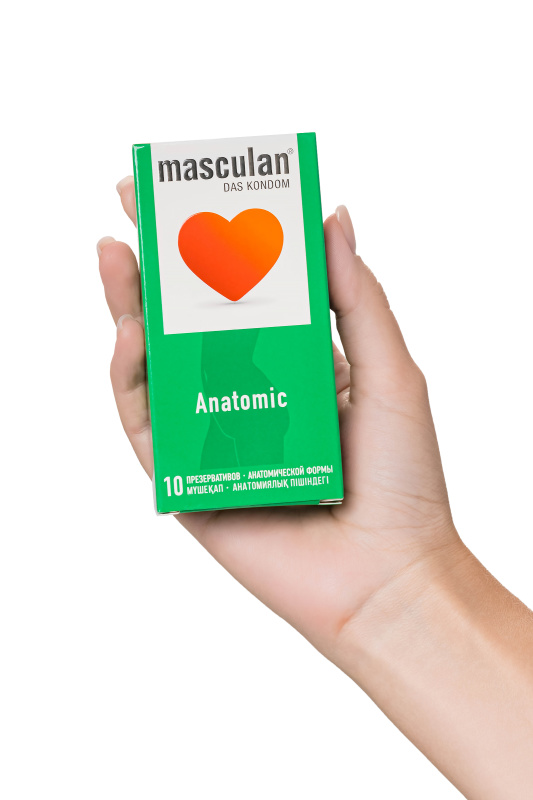 Фото Masculan Презервативы Masculan, Anatomic №10, анатомической формы, 5,3 см, 18,5 см, 10 шт